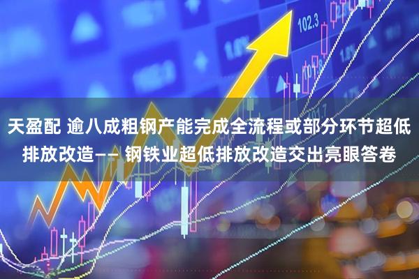 天盈配 逾八成粗钢产能完成全流程或部分环节超低排放改造—— 钢铁业超低排放改造交出亮眼答卷