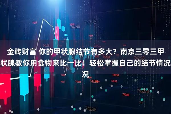 金砖财富 你的甲状腺结节有多大？南京三零三甲状腺教你用食物来比一比！轻松掌握自己的结节情况